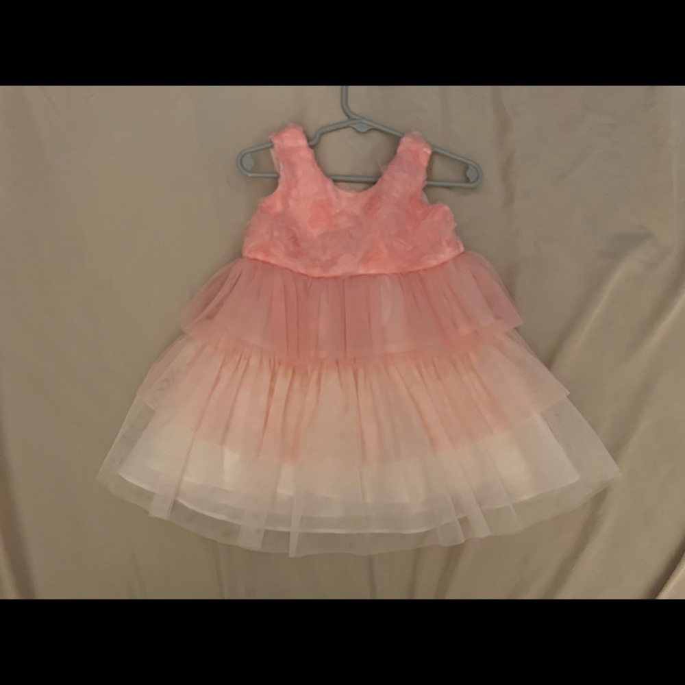 Formal 3-Tone Pink Dress - 18 Months